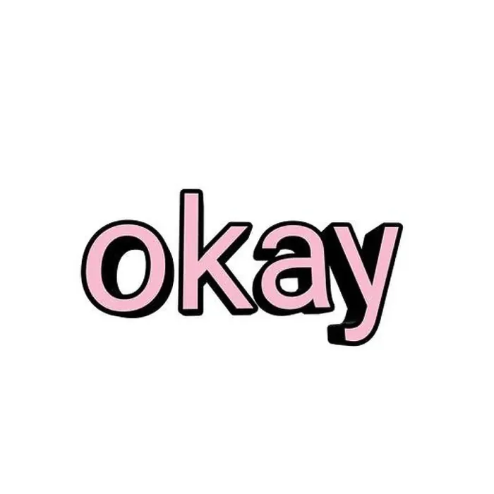 Framed Print : Okay is a word to agree Framed Print : Okay is a word to agree