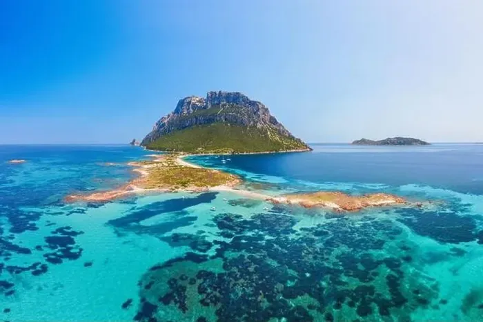 Framed Print : Olbia Area, Sardinia, Italy, aerial view of Tavolara island Framed Print : Olbia Area, Sardinia, Italy, aerial view of Tavolara island