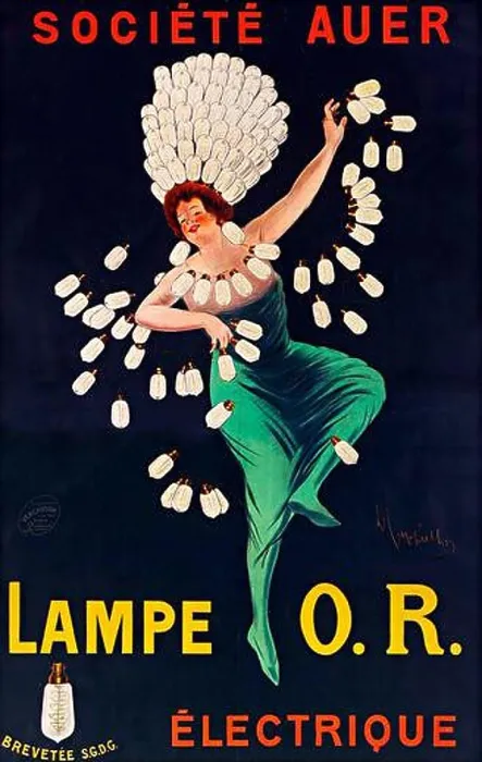 Framed Print : Old advertising poster - O.R. lamp ELECTROTRIQUE - vintage poster by Leonetto Cappiello Framed Print : Old advertising poster - O.R. lamp ELECTROTRIQUE - vintage poster by Leonetto Cappiello