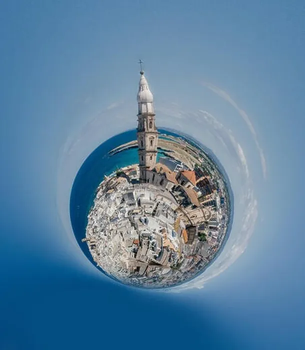 Framed Print : Old Church Monopoli Apulia City near the Sea Coastline blue in Italy Drone 360 vr Framed Print : Old Church Monopoli Apulia City near the Sea Coastline blue in Italy Drone 360 vr