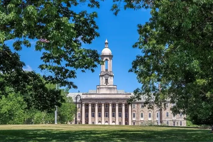 Framed Print : The Old Main building on the campus of Penn State University Framed Print : The Old Main building on the campus of Penn State University
