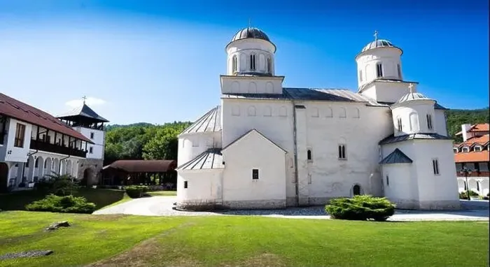 Framed Print : Old Orthodox monastery during a sunny day, Serbia. Mileševo Monastery Framed Print : Old Orthodox monastery during a sunny day, Serbia. Mileševo Monastery