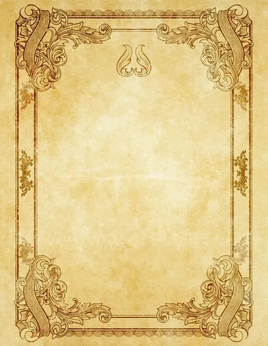 Framed Print : Old paper background with old-fashioned decorative border Framed Print : Old paper background with old-fashioned decorative border