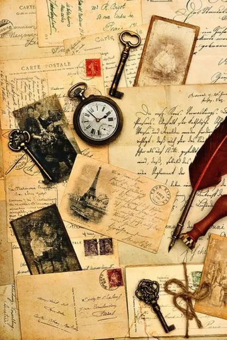 Framed Print : old post cards, letters and photos. nostalgic vintage background Framed Print : old post cards, letters and photos. nostalgic vintage background