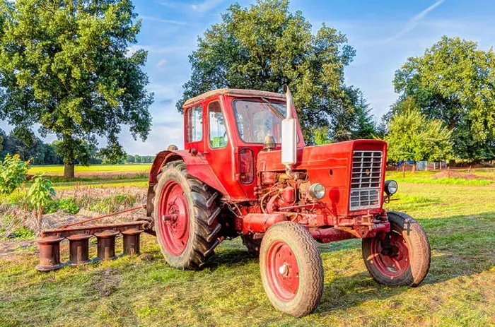 Framed Print : Old red tracor Framed Print : Old red tracor