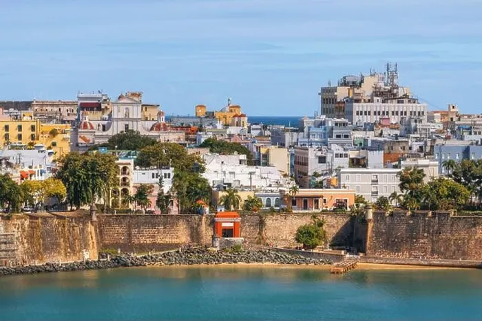 Framed Print : Old San Juan, Puerto Rico cityscape on the water in the Caribbean Framed Print : Old San Juan, Puerto Rico cityscape on the water in the Caribbean