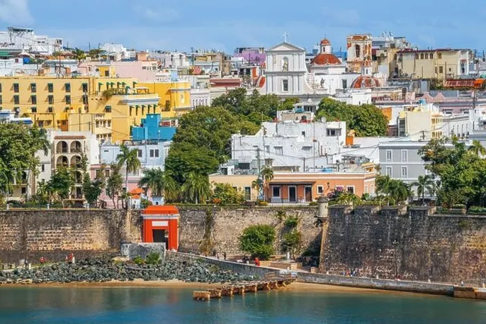 Framed Print : Old San Juan, Puerto Rico cityscape on the water in the Caribbean Framed Print : Old San Juan, Puerto Rico cityscape on the water in the Caribbean
