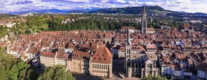 Framed Print : Old town of Bern -capital city of Switzerland. aerial panoramic dorne view. Swiss travel destinations Framed Print : Old town of Bern -capital city of Switzerland. aerial panoramic dorne view. Swiss travel destinations