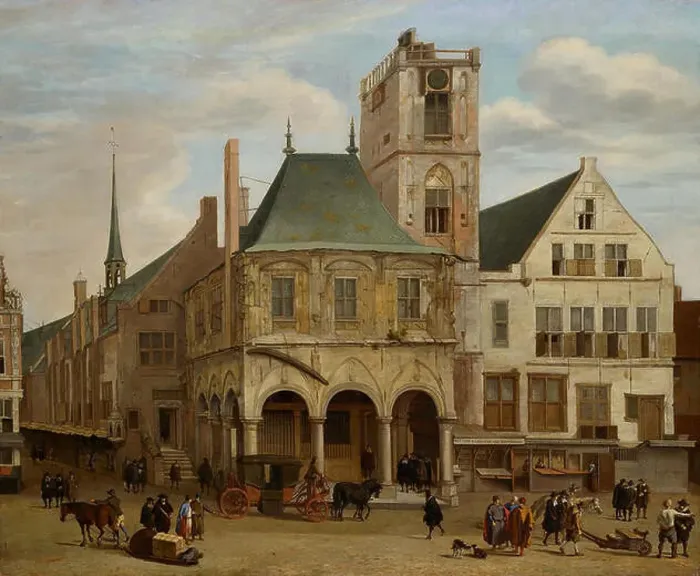 Framed Print : The old town hall.[1] Alternative title(s): Het oude stadhuis in Amsterdam