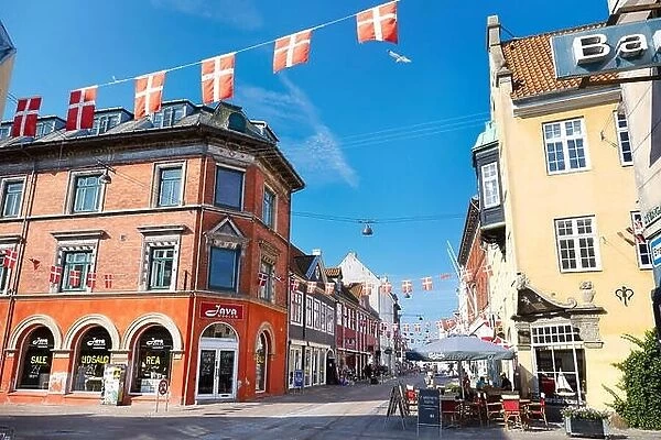 Old town in Helsingor city, Denmark