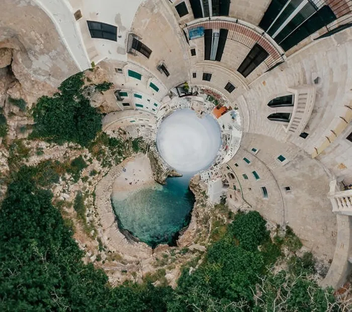 Framed Print : Old white city near blue the Sea Polignano Apulia Coastline blue in Italy Drone 360 vr Framed Print : Old white city near blue the Sea Polignano Apulia Coastline blue in Italy Drone 360 vr