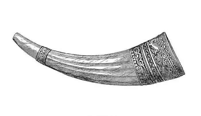Framed Print : Olifant, medieval ivory hunting horn made of elephant tusk Framed Print : Olifant, medieval ivory hunting horn made of elephant tusk