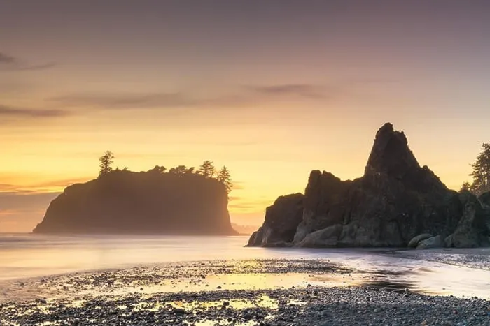 Framed Print : Olympic National Park, Washington, USA at Ruby Beach at dusk Framed Print : Olympic National Park, Washington, USA at Ruby Beach at dusk