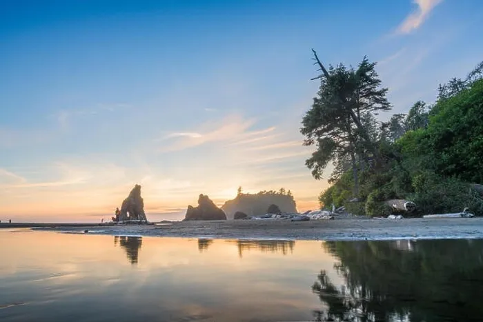 Framed Print : Olympic National Park, Washington, USA at Ruby Beach at dusk Framed Print : Olympic National Park, Washington, USA at Ruby Beach at dusk