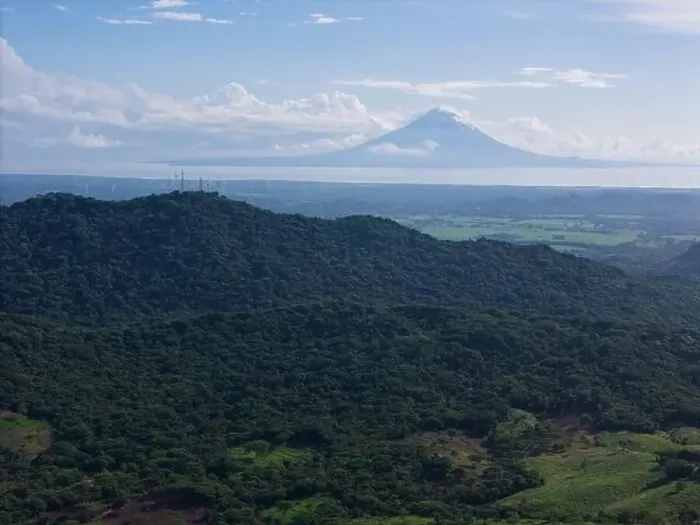 Framed Print : Ometepe volcano in Nicaragua lake landscape aerial drone view Framed Print : Ometepe volcano in Nicaragua lake landscape aerial drone view
