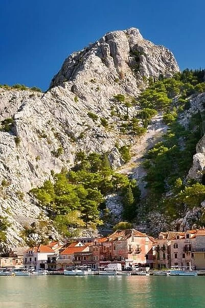 Omis, Croatia, Cetina river in Omis village, Makarska Riviera in Croatia