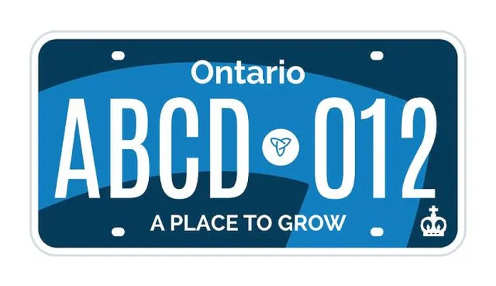 Framed Print : Ontario Canada car license plate registration vector design template Framed Print : Ontario Canada car license plate registration vector design template