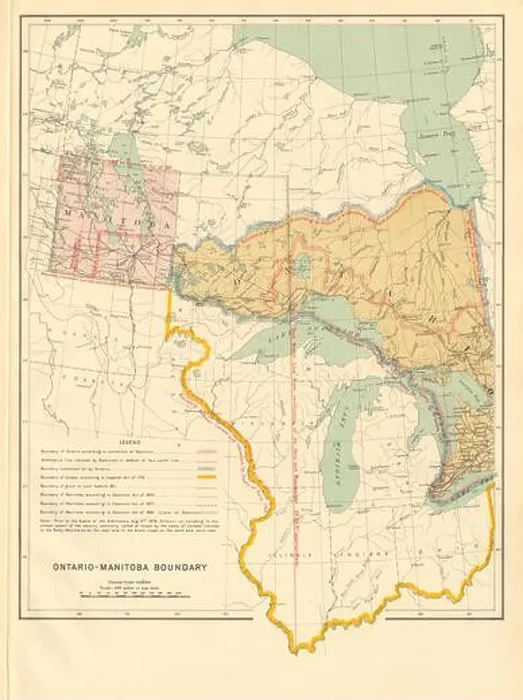 Framed Print : ONTARIO-MANITOBA BOUNDARY DISPUTE. Dominion Acts 1870 / 77 / 81 Quebec 1774 1906 map Framed Print : ONTARIO-MANITOBA BOUNDARY DISPUTE. Dominion Acts 1870 / 77 / 81 Quebec 1774 1906 map