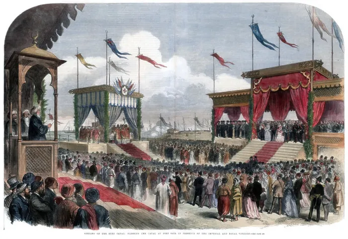 Framed Print : The Opening of the Suez Canal, Port Said, Egypt, 17 November 1869 Framed Print : The Opening of the Suez Canal, Port Said, Egypt, 17 November 1869