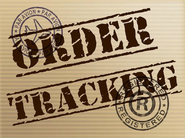 Framed Print : Order tracking enables checking the status of an order. Find delivery time or date - 3d illustration