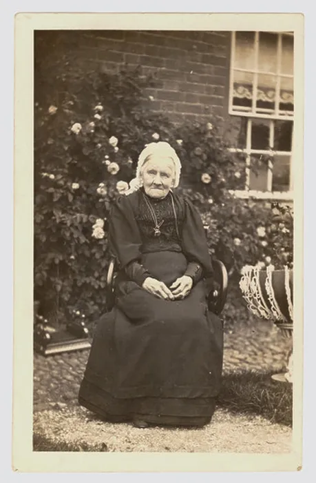 Framed Print : Original Edwardian era postcard of an elderly Edwardian woman Framed Print : Original Edwardian era postcard of an elderly Edwardian woman
