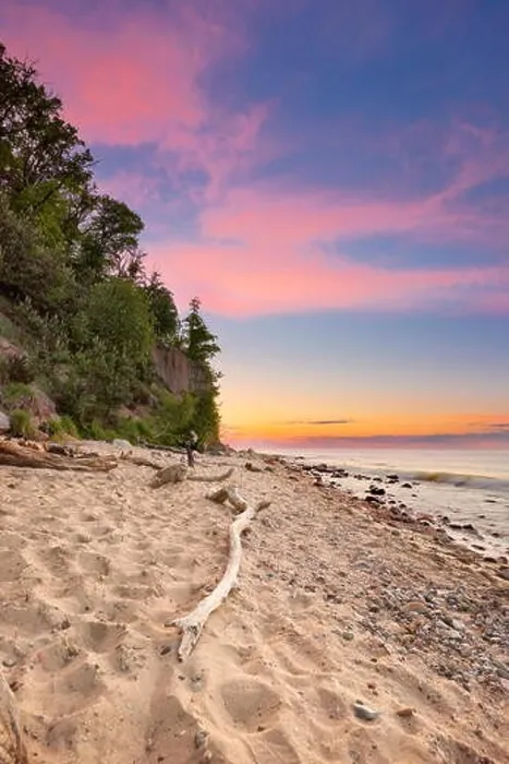 Framed Print : Orlowski Cliff, Baltic Sea at sunset, Gdynia, Pomerania, Poland Framed Print : Orlowski Cliff, Baltic Sea at sunset, Gdynia, Pomerania, Poland