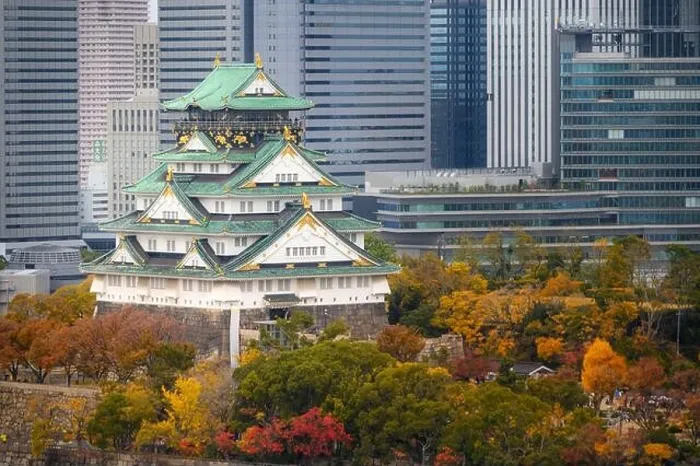 Framed Print : Osaka Castle with Japanese garden and city office building skyscraper at autumn season in Osaka, Japan. Japan tourism, history building, or tradition Framed Print : Osaka Castle with Japanese garden and city office building skyscraper at autumn season in Osaka, Japan. Japan tourism, history building, or tradition
