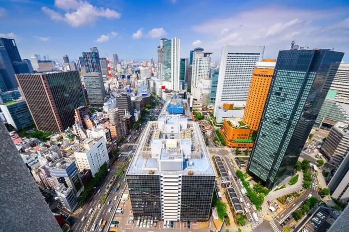 Framed Print : Osaka, Japan cityscape overlooking the Umeda District
