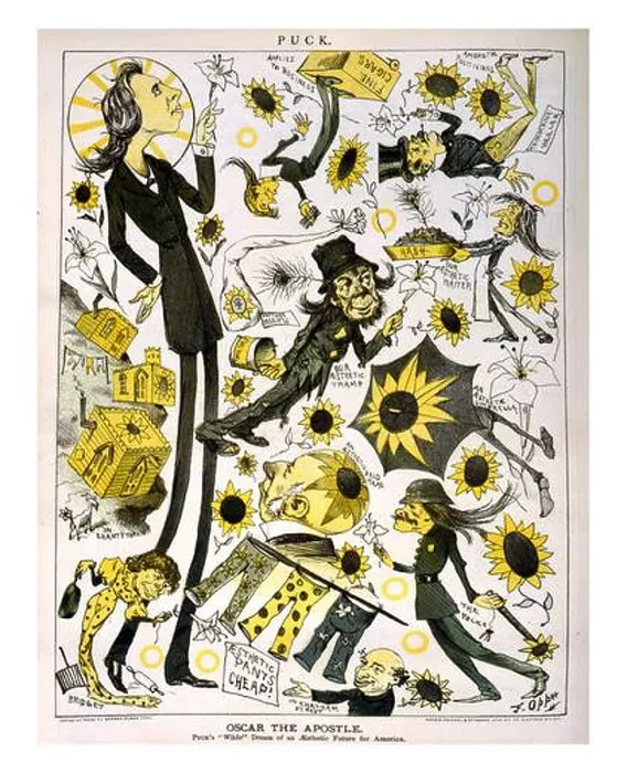 Framed Print : Oscar the apostle. Puck's 'Wilde' dream of an aesthetic future for America by Frederick Burr Opper Framed Print : Oscar the apostle. Puck's 'Wilde' dream of an aesthetic future for America by Frederick Burr Opper