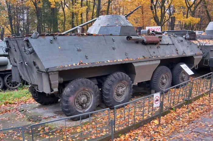 Framed Print : OT-64 SKOT-2A amphibious armored personnel carrier