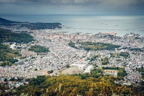 Otaru, Hokkaido, Japan at Ishikari Bay