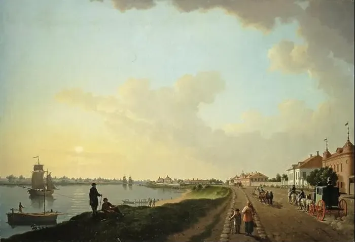 Framed Print : The Outskirts of St Petersburg near the Porcelain Factory late 18th century by Benjamin Patersen Framed Print : The Outskirts of St Petersburg near the Porcelain Factory late 18th century by Benjamin Patersen