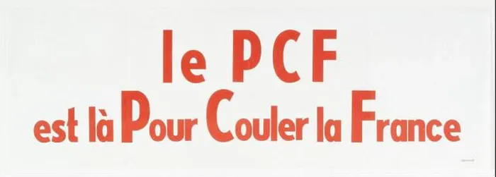 Framed Print : THE P C F IS FOR CASTING THE FRANCE - P C F IS FOR CASTING THE FRANCE 'Le P C F est là pour Couler la France' Framed Print : THE P C F IS FOR CASTING THE FRANCE - P C F IS FOR CASTING THE FRANCE 'Le P C F est là pour Couler la France'