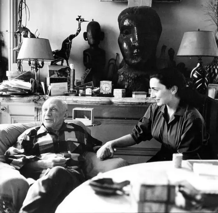 Framed Print : Pablo Picasso and Jacqueline Roque, 1957 Framed Print : Pablo Picasso and Jacqueline Roque, 1957