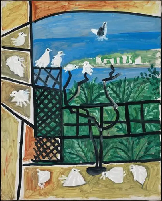 Framed Print : Pablo Picasso / Los pichones Framed Print : Pablo Picasso / Los pichones