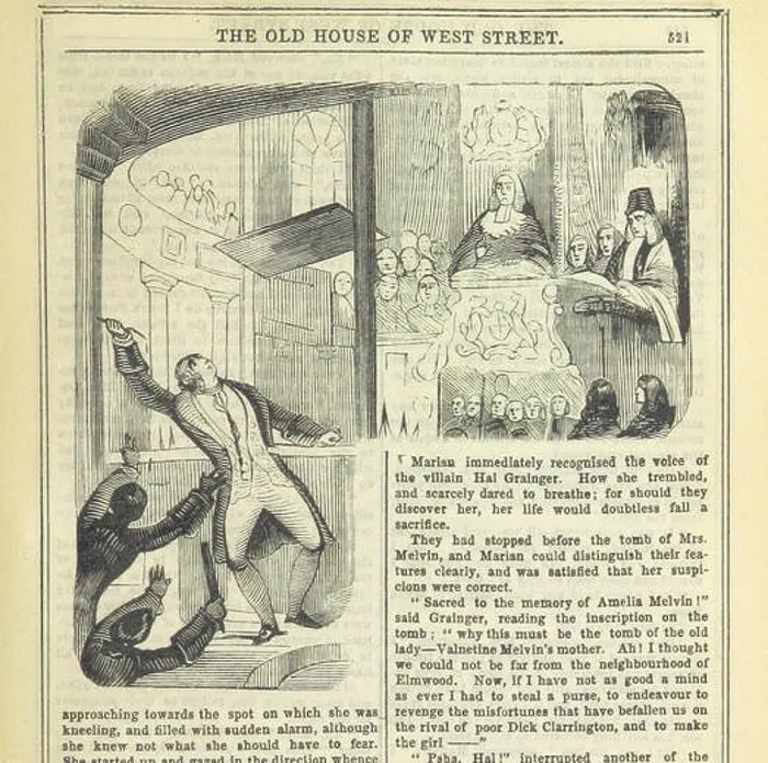 Framed Print : This page from The Old House of West Street depicts London's streets Framed Print : This page from The Old House of West Street depicts London's streets