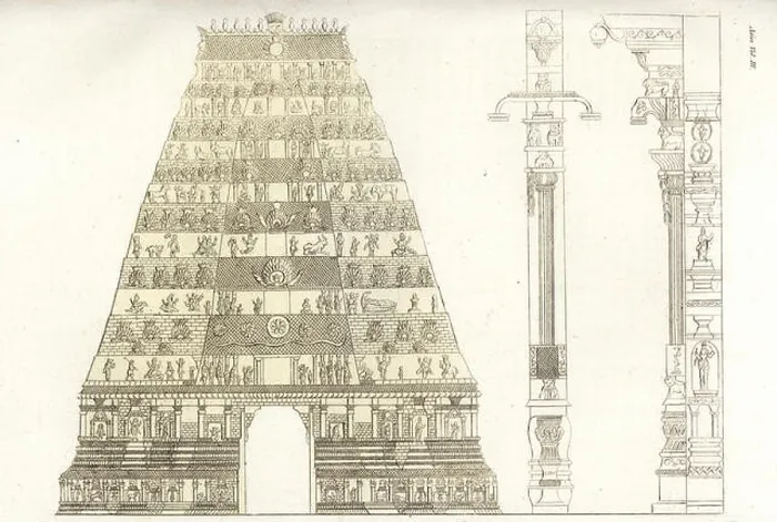 Framed Print : Pagoda of Chidambaram, Hindu temple Framed Print : Pagoda of Chidambaram, Hindu temple