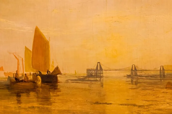 Framed Print : Painting of The Chain Pier at Brighton by JWM Turner