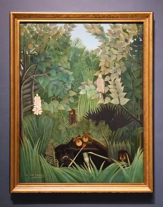 Framed Print : The painting, the Merry Jesters by French artist Henri Rousseau Framed Print : The painting, the Merry Jesters by French artist Henri Rousseau