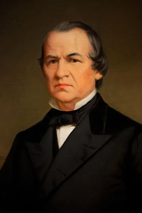 Framed Print : Painting of President Andrew Johnson by Washington B. Cooper Framed Print : Painting of President Andrew Johnson by Washington B. Cooper