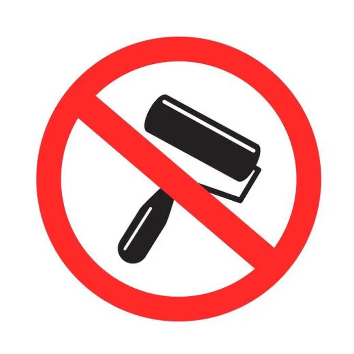 Framed Print : no painting repair sign sticker
