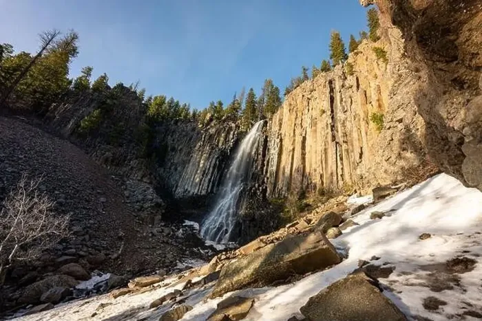 Framed Print : Palisade Falls in Montana Framed Print : Palisade Falls in Montana