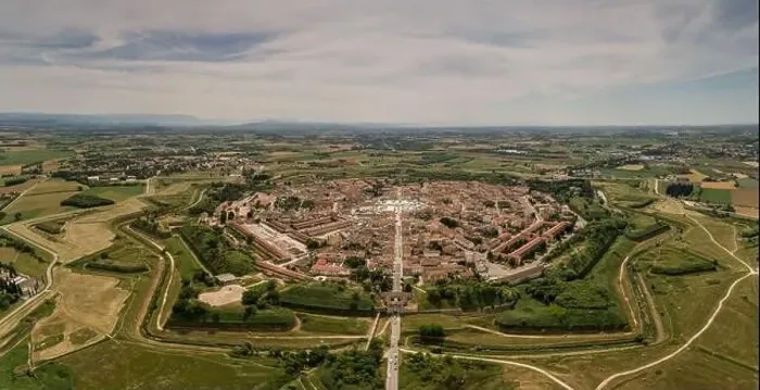 Framed Print : Palmanova city panoramic aerial view. Friuli Venezia Giulia, Italy Framed Print : Palmanova city panoramic aerial view. Friuli Venezia Giulia, Italy