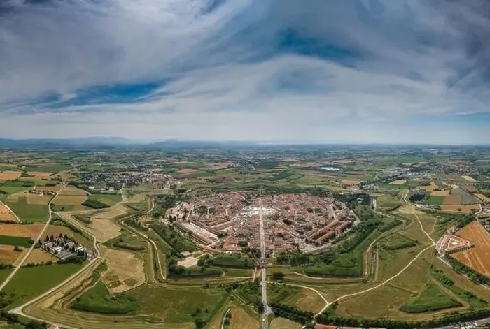Framed Print : Palmanova city panoramic aerial view. Friuli Venezia Giulia, Italy Framed Print : Palmanova city panoramic aerial view. Friuli Venezia Giulia, Italy