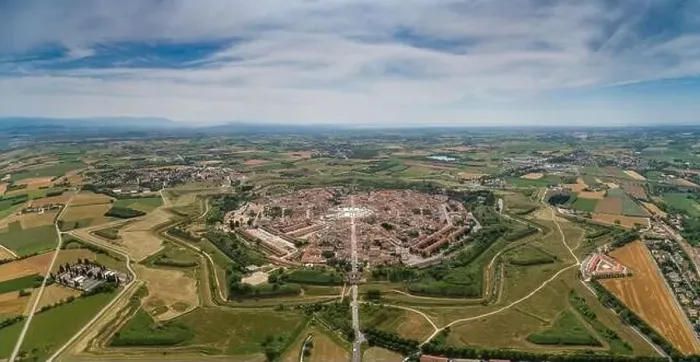 Framed Print : Palmanova city panoramic aerial view. Friuli Venezia Giulia, Italy Framed Print : Palmanova city panoramic aerial view. Friuli Venezia Giulia, Italy
