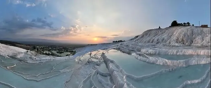 Framed Print : Pamukkale Travertines Cinematic Aerial Drone footage Framed Print : Pamukkale Travertines Cinematic Aerial Drone footage