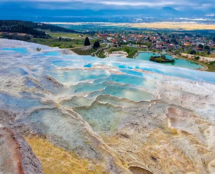 Framed Print : Pamukkale in Western Turkey taken in April 2019rn taken in hdr Framed Print : Pamukkale in Western Turkey taken in April 2019rn taken in hdr