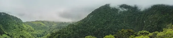 Framed Print : Pano-Drone view of cloudforest mountains in Costa Rica Framed Print : Pano-Drone view of cloudforest mountains in Costa Rica