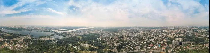 Framed Print : Panorama of 360 degrees of the National Botanical Garden in Kiev. Aerial view Framed Print : Panorama of 360 degrees of the National Botanical Garden in Kiev. Aerial view