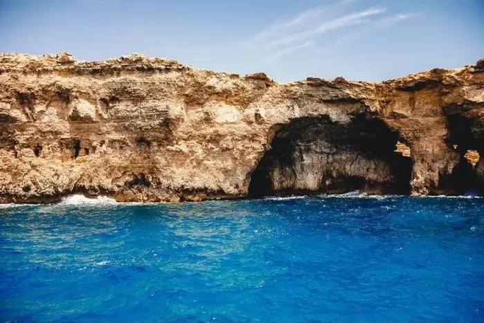 Framed Print : Panorama beach Blue Lagoon Comino Malta. Rocky coast with window and arch Mediterranean Sea Framed Print : Panorama beach Blue Lagoon Comino Malta. Rocky coast with window and arch Mediterranean Sea